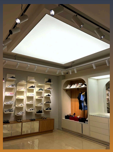 چراغ پنلی بزرگ فروشگاهی - نمونه نصب