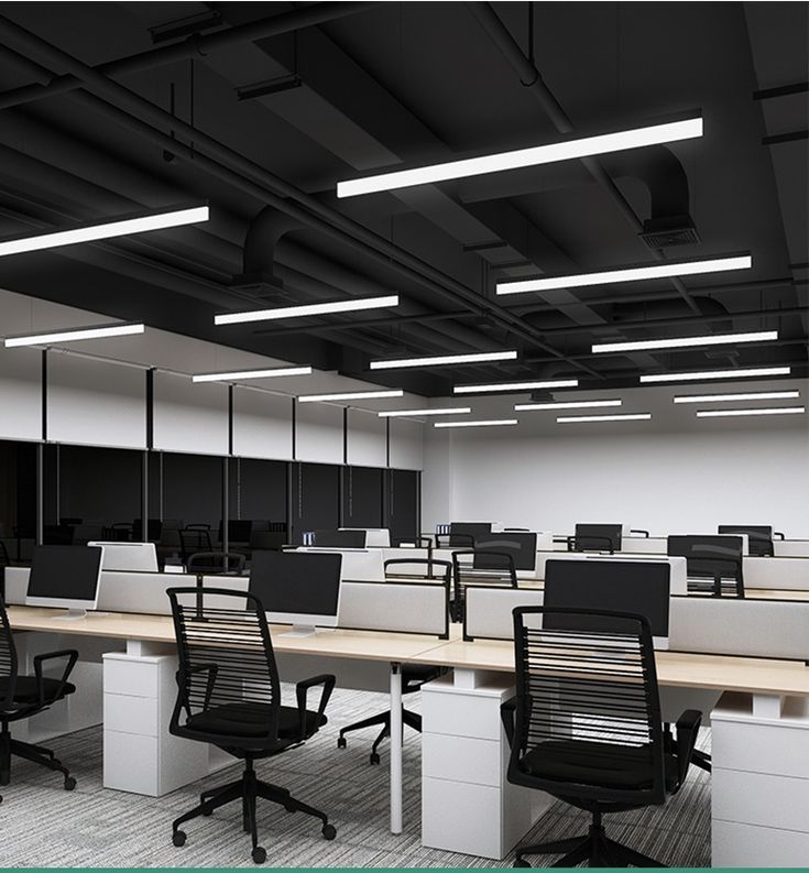 نورپردازی اداری با چراغ خطی - نورابین
